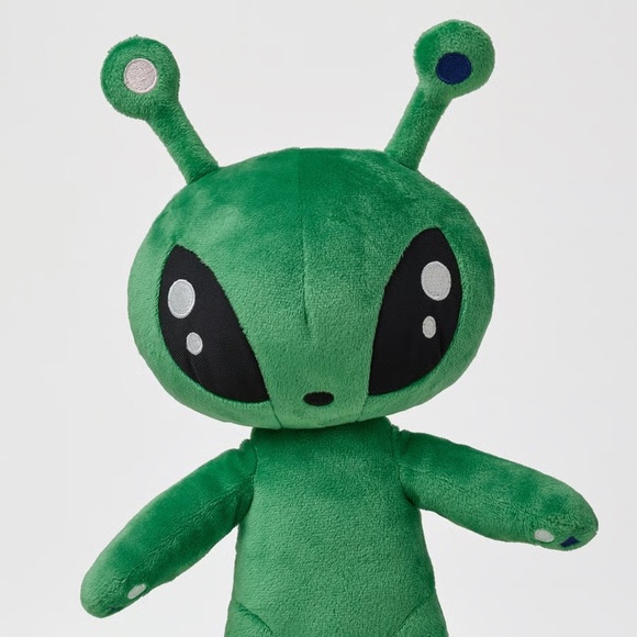 IKEA Alien Stuffed Toy w free rainbow 🌈 bag AFTONSPARV Soft toy, alien, 13 " - Picture 10 of 14